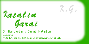 katalin garai business card